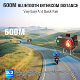 EDYELL C9 Motorcycle Bluetooth Intercom Headset Silver Color